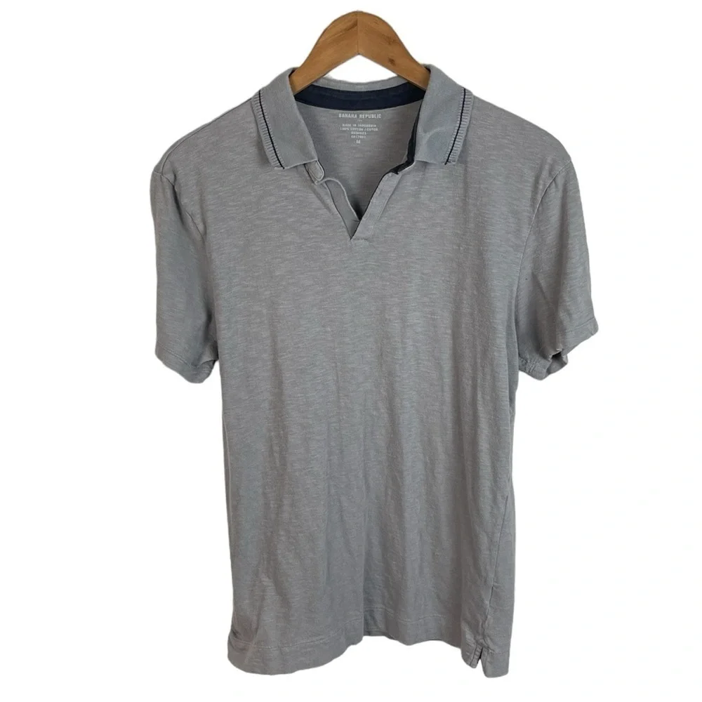 PO557 Men’s Banana Republic Brand Casual Preppy Polo Shirt M